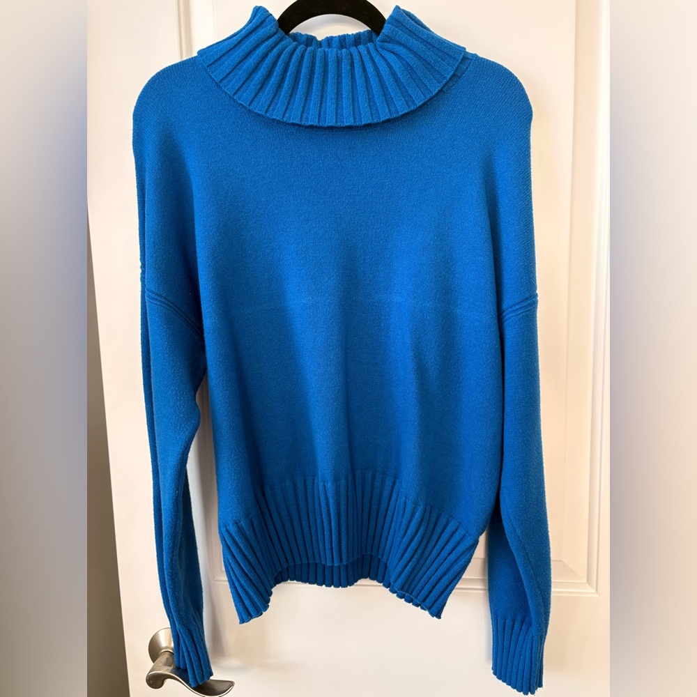 Banana Republic Vibrant Blue Turtleneck Sweater